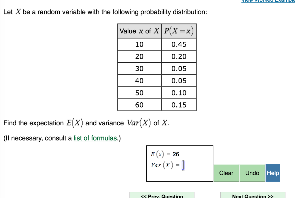 Solved Let X be a random variable with the following | Chegg.com