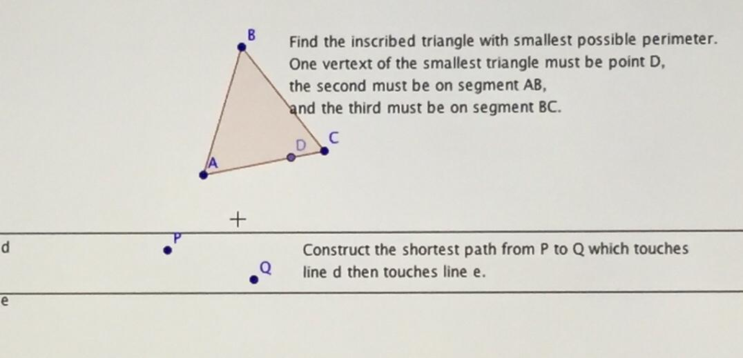 find the smallest possible perimeter of triangle abc