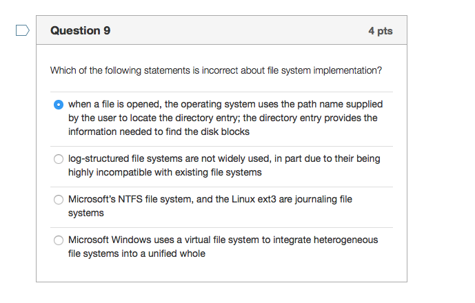 solved-which-of-the-following-statements-is-incorrect-about-chegg