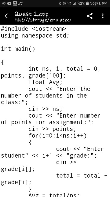 Solved 术百LTE.id 28%1 9:30AM Quest 2 Class Grades This quest | Chegg.com