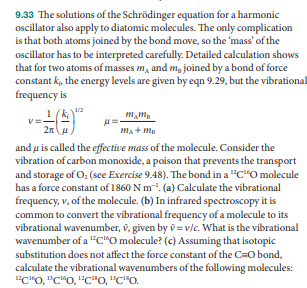 Solved 9.33 The solutions of the Schrödinger equation for a | Chegg.com