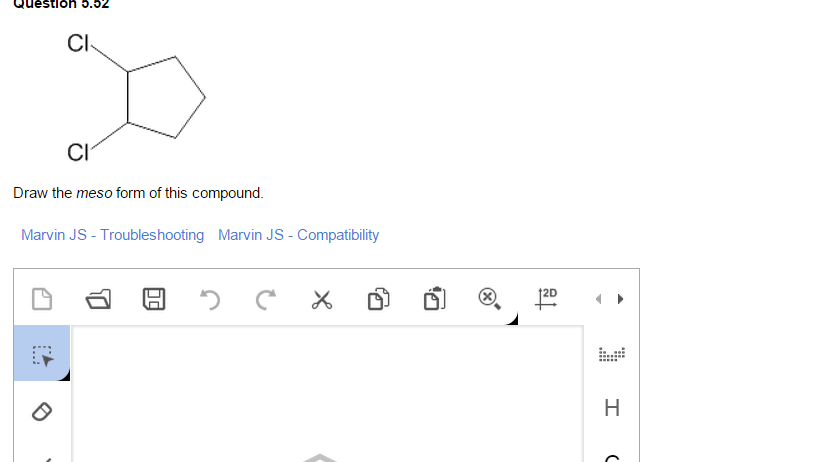 Solved Draw the meso form of this compound. | Chegg.com