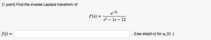 Solved 1 point) Consider the function if 0