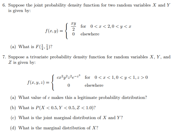 Solved: 6) The Joint Probability Density Function Of X And BB1