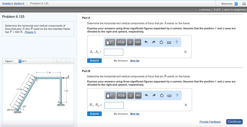 Solved Determine the horizontal and vertical components of | Chegg.com