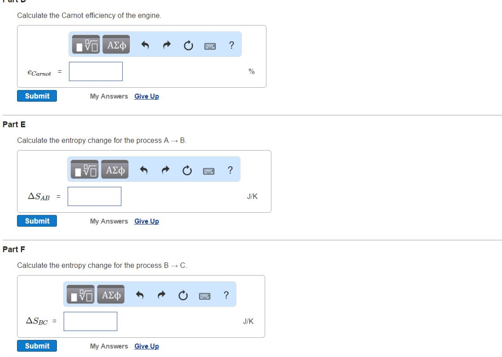 Solved Item 13 A heat engine carries 1 mole of an ideal gas