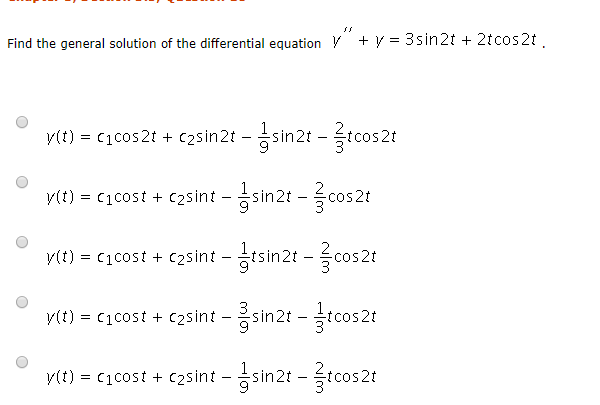 Solved Find the general solution of the differential | Chegg.com