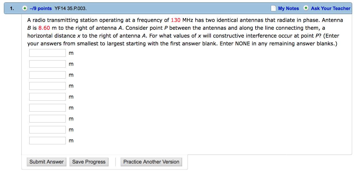 Solved A radio transmitting station operating at a frequency