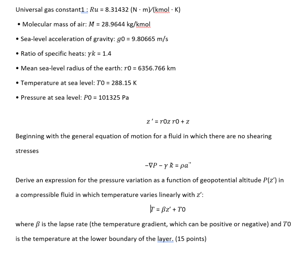 Solved Universal gas constant! Rus 8.31432 (N·mV(kmol·K)