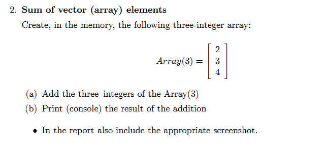 sum elements in vstack array