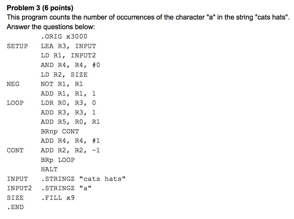 This program counts the number of occureneces of the | Chegg.com