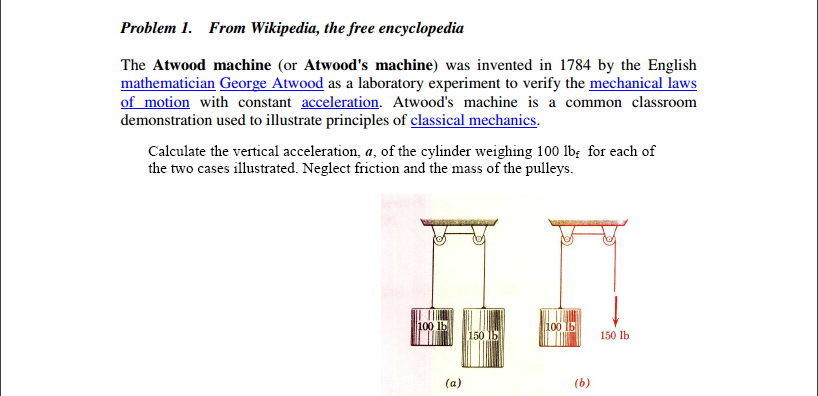 What Is A Real World Application Of An Atwood S Machine