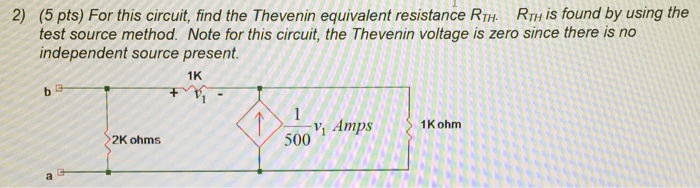 Solved For this circuit, find the Thevenin equivalent | Chegg.com