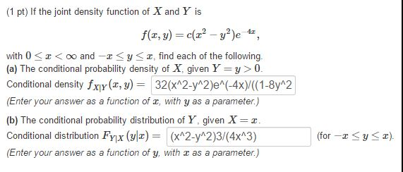 If the joint density function of X and Y is | Chegg.com