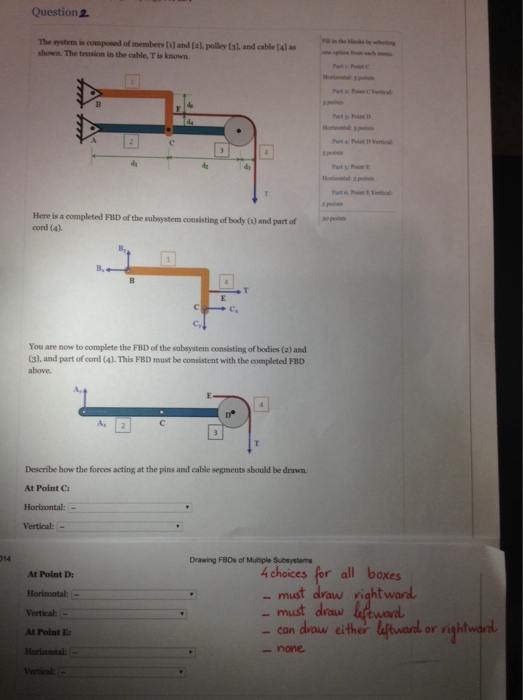 The system shown in the figure is composed of members | Chegg.com