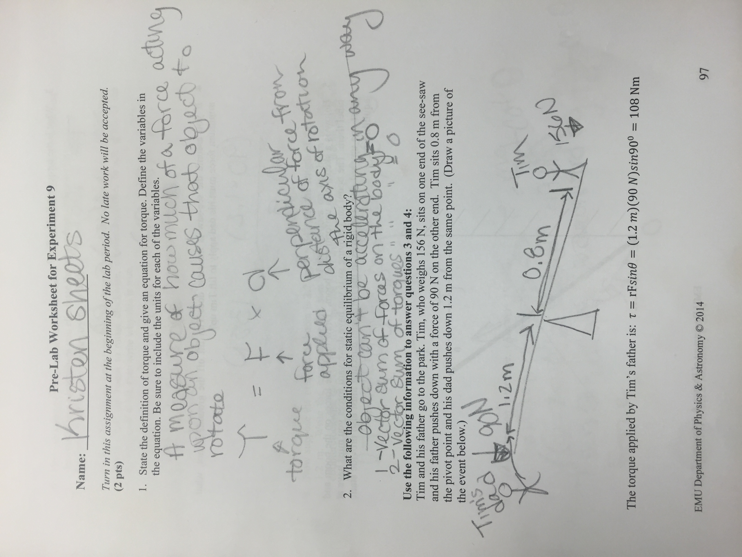 Solved Does my work look correct for my physics lab