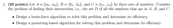 Solved Algorithm is just a few lines and it could also have | Chegg.com