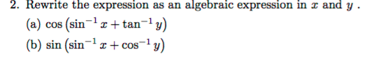 Solved Rewrite the expression as an algebraic expression in | Chegg.com