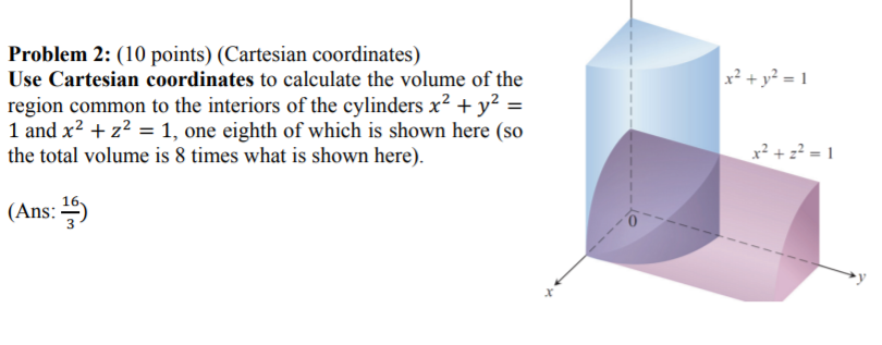 Solved Problem 2 10 Points Cartesian Coordinates Use Chegg