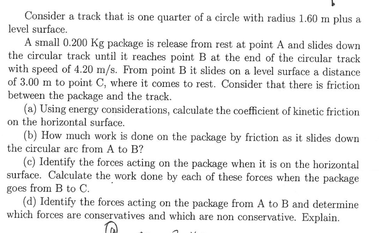 solved-consider-a-track-that-is-one-quarter-of-a-circle-with-chegg