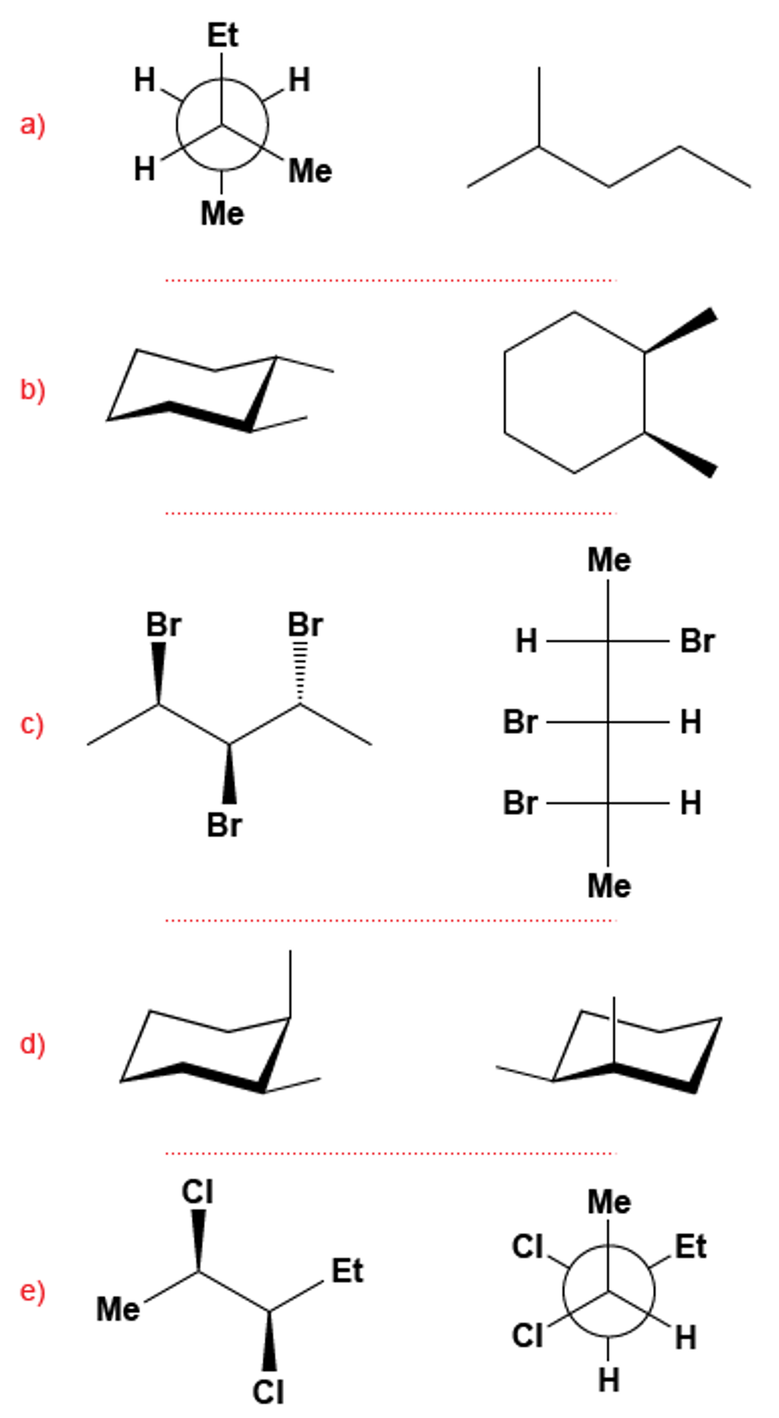 Solved Determine The Relationship Between Each Of The 0595