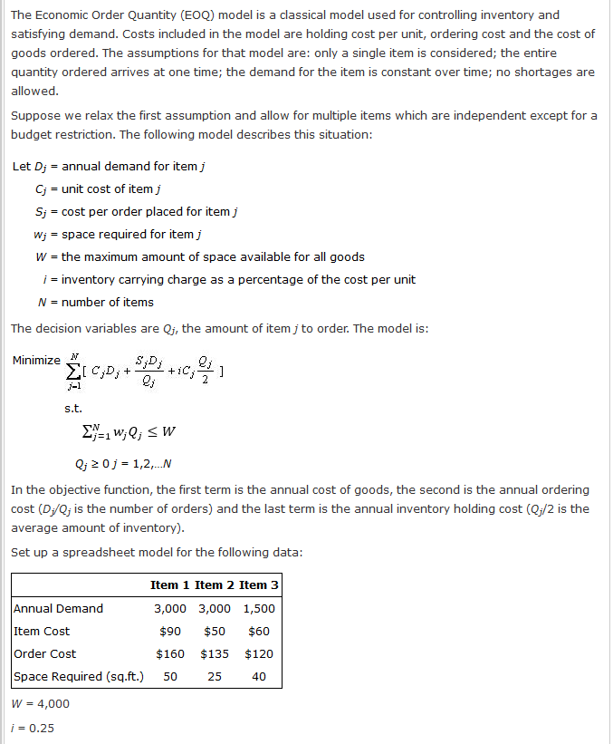 the-economic-order-quantity-eoq-model-is-a-chegg