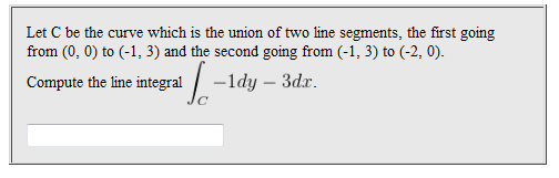Solved Let C be the curve which is the union of two line | Chegg.com