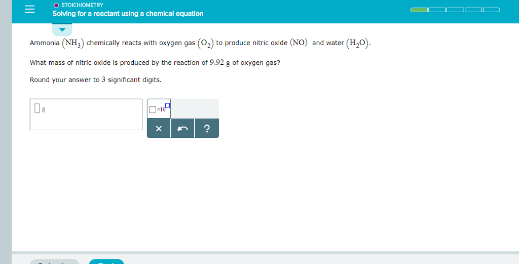 Solved STOICHIOMETRY Solving for a reactant using a chemical | Chegg.com