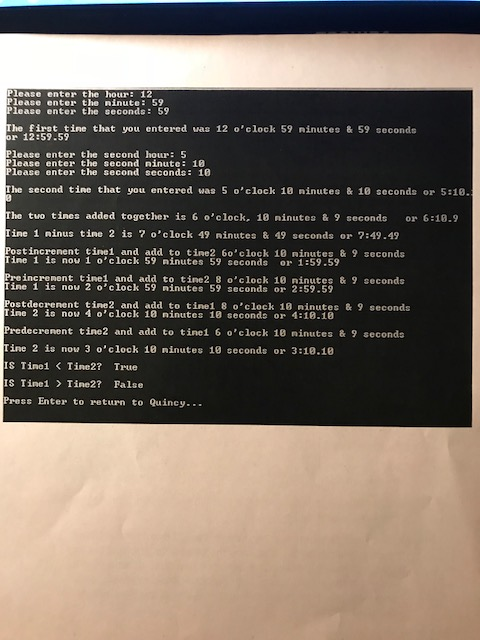 Solved Design A Class Called Clock This Class Needs Three Chegg