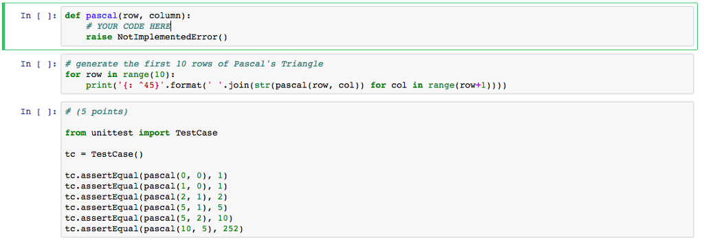 Solved Pascal's Triangle Pascal's triangle is a triangular | Chegg.com