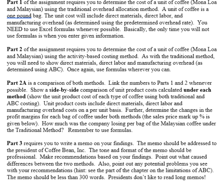 Solved Part 1 of the assignment requires you to determine | Chegg.com