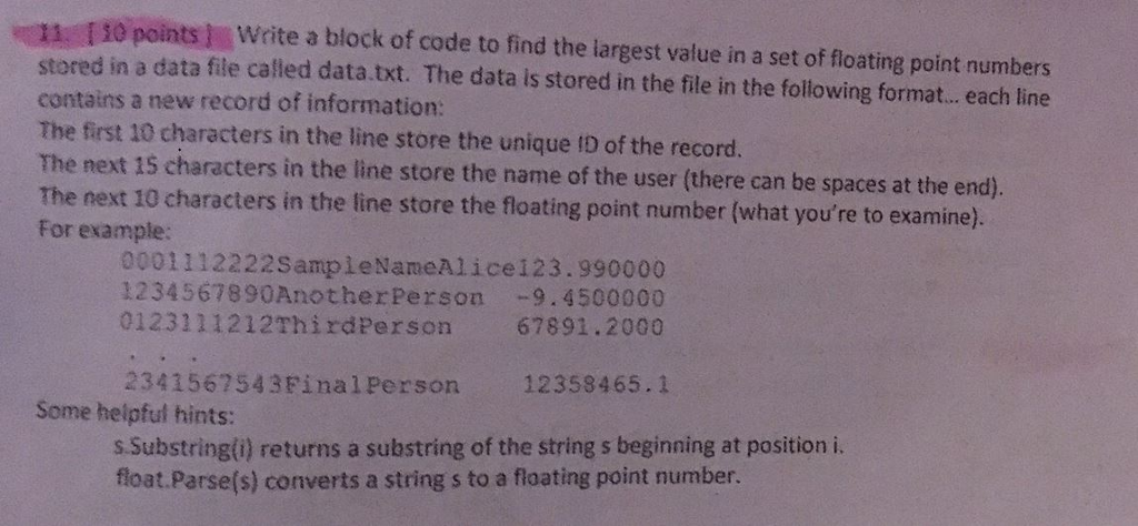 solved-10-points1-write-a-block-of-code-to-find-the-largest-chegg