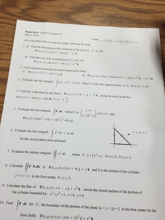 Solved Find the divergence of F, evaluated at the point (2, | Chegg.com