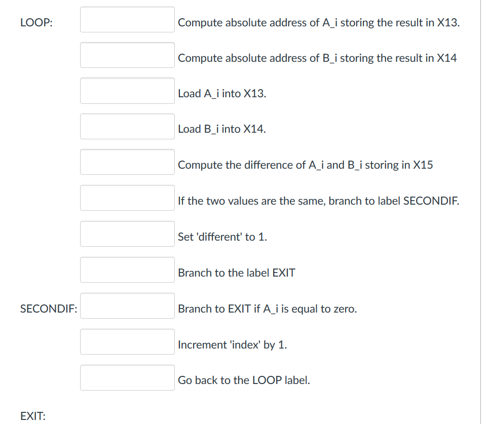 Solved Write the LEGv8 assembly code for the following loop.