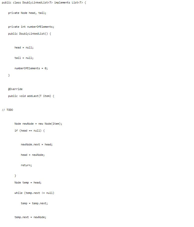 The Lab Java Files * List.java specifies the