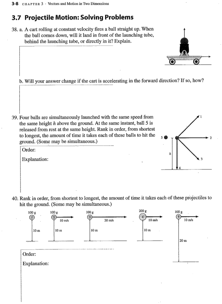 Solved 3-8 CHAPTBR 3 Vectors And Motion In Two Dimensions | Chegg.com