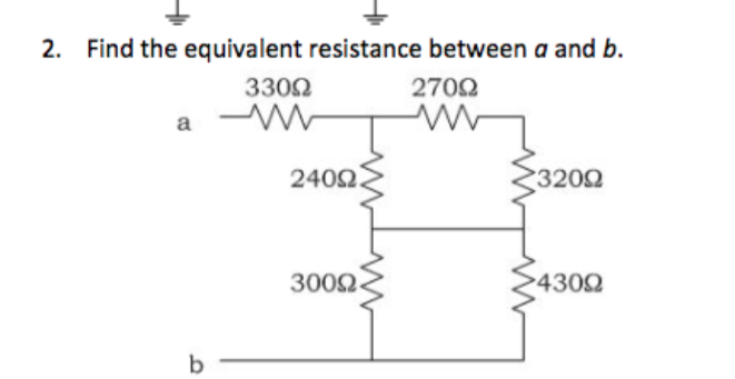 Solved Find The Equivalent Resistance Between A And B. | Chegg.com