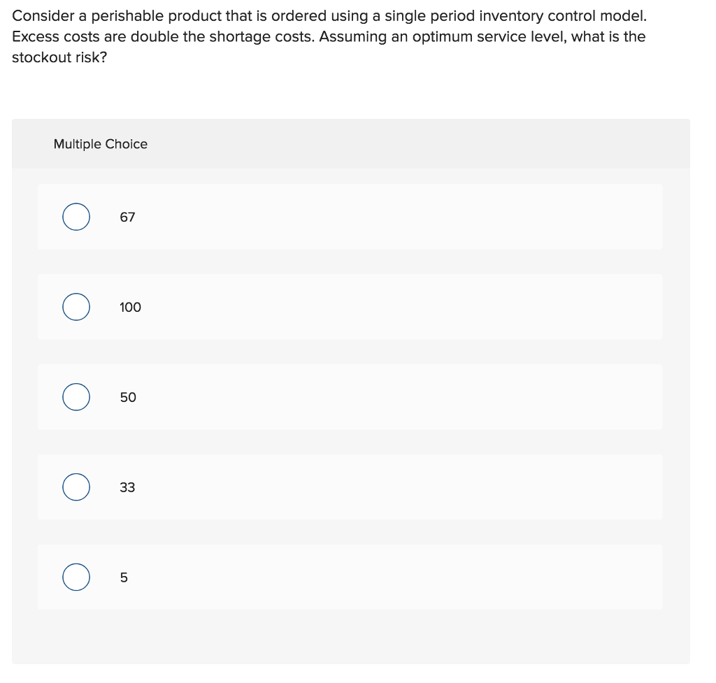 Solved In the quantity discount version of the EOQ model, if | Chegg.com