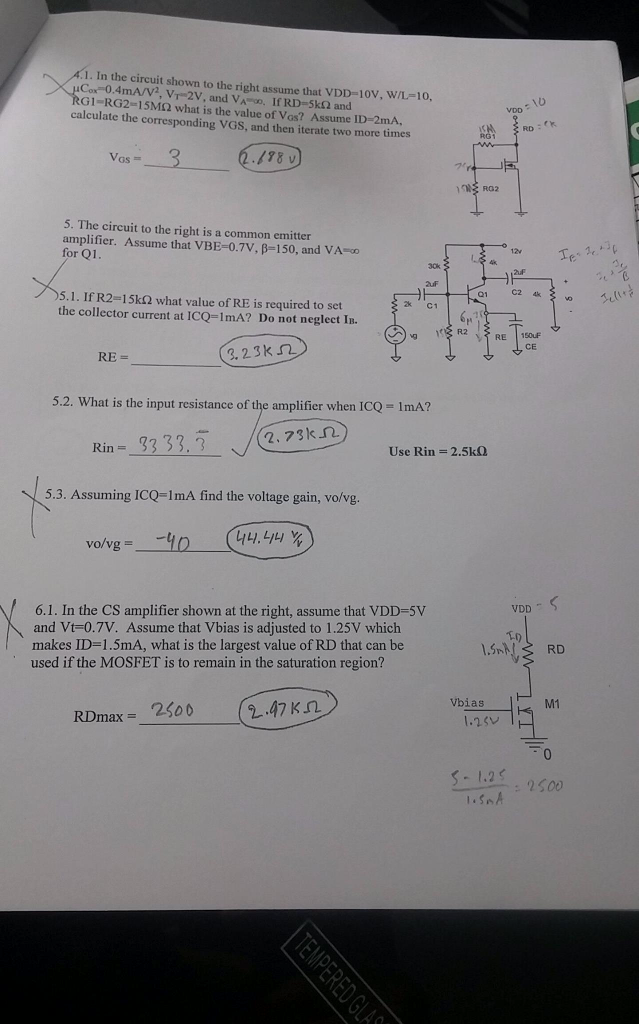 Solved In The Circuit Shown To The Right Assume That VDD = | Chegg.com