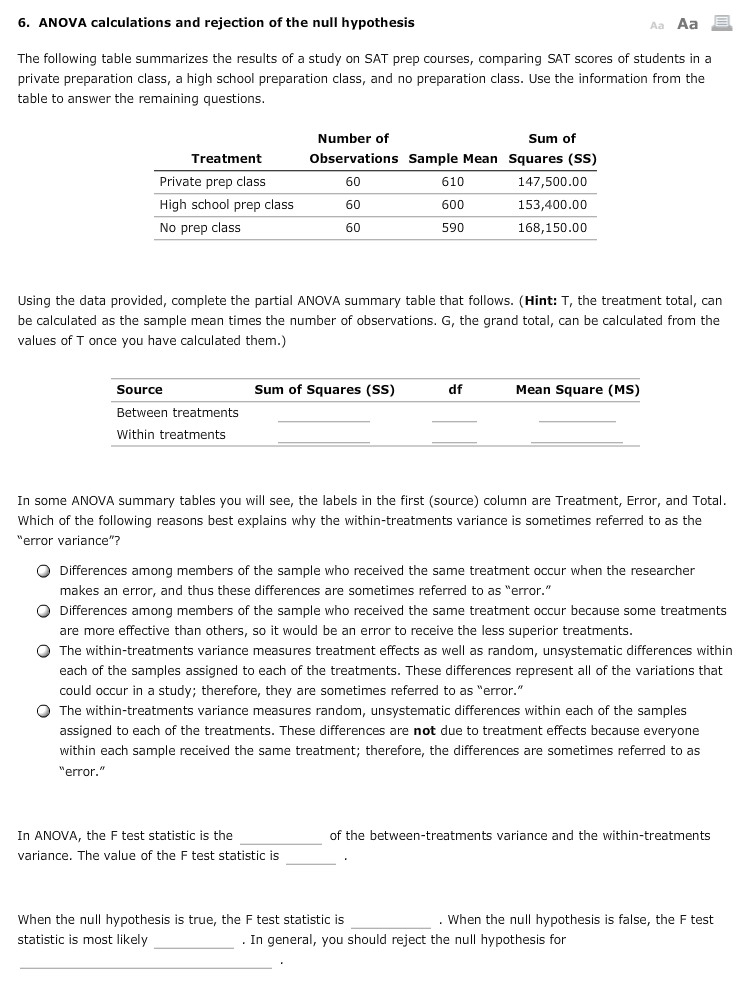Solved The following table summarizes the results of a study | Chegg.com