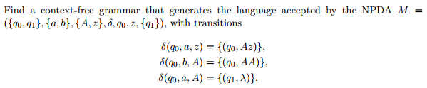 Solved Find a context-free grammar that generates the | Chegg.com