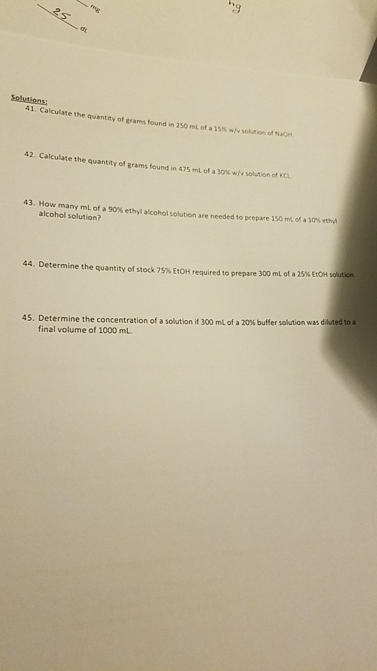 Solved 21. To dilute blood for a red cell count, 0.5 units
