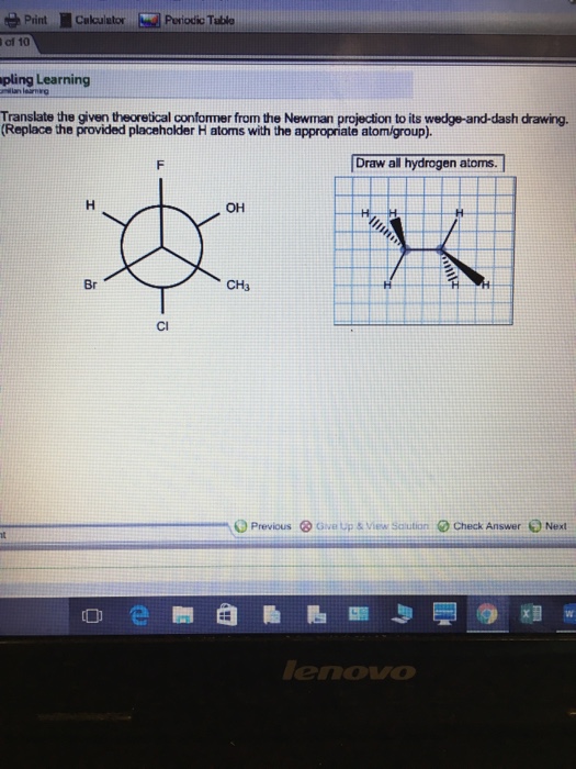 Solved Translate the given theoretical conformer from the | Chegg.com