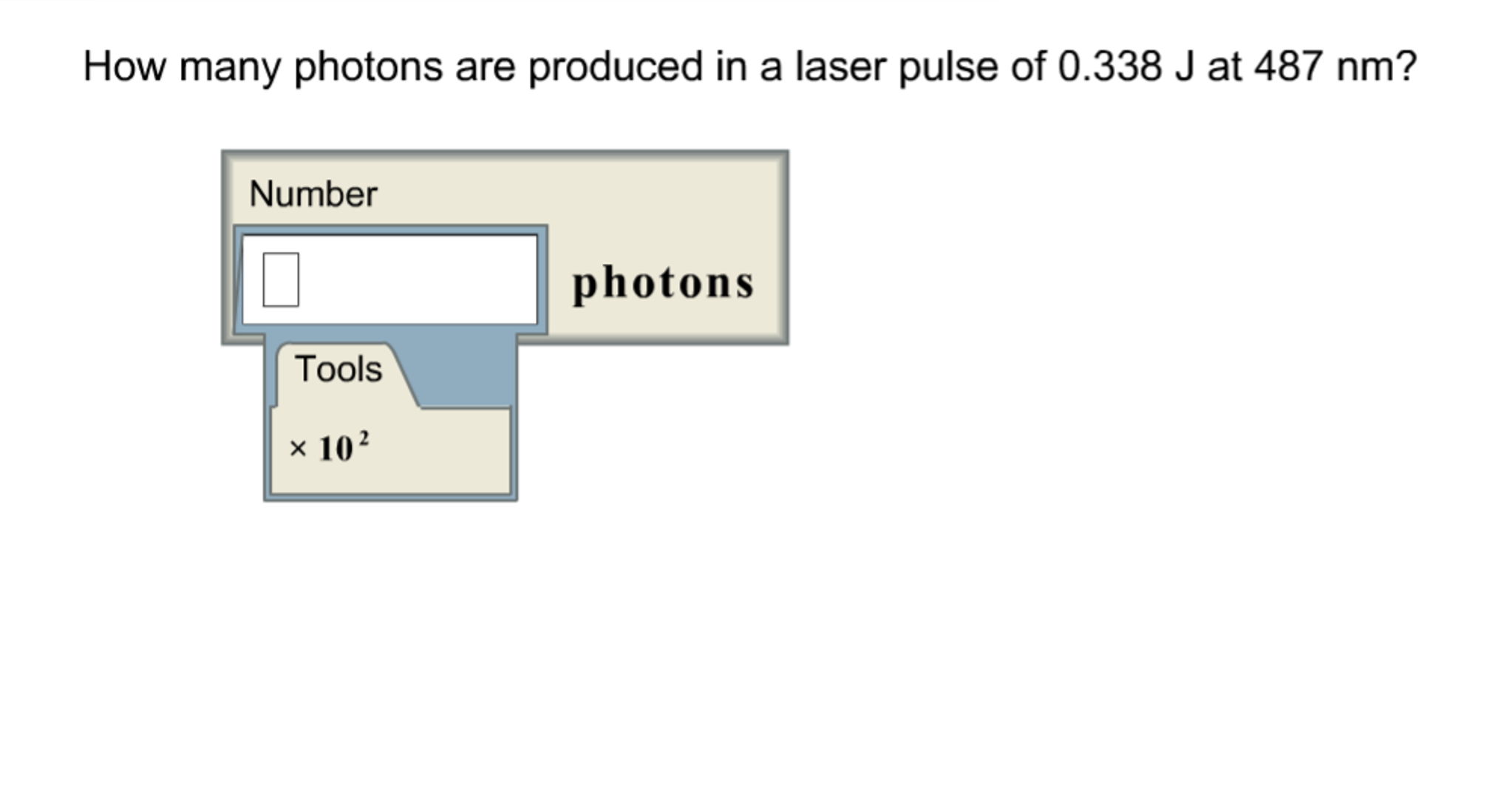 Solved How many photons are produced in a laser pulse of