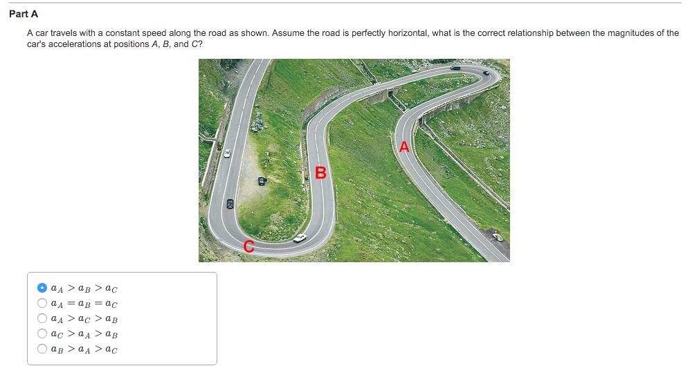Solved A Car Travels With A Constant Speed Along The Road...