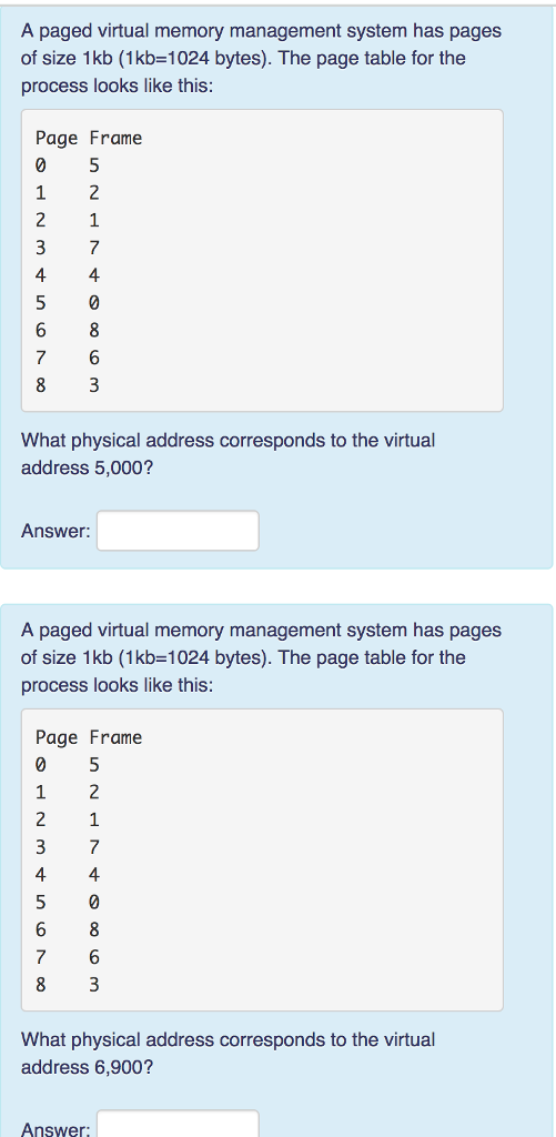 Solved a paged virtual memory management system has pages of chegg