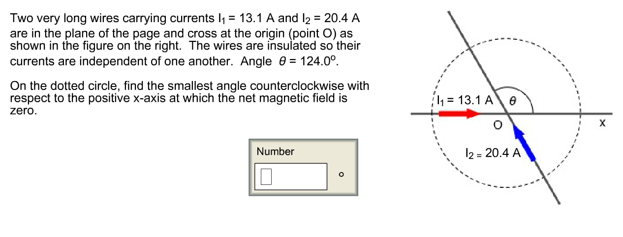 Solved Two very long wires carrying currents I_1 = 13.1 A | Chegg.com