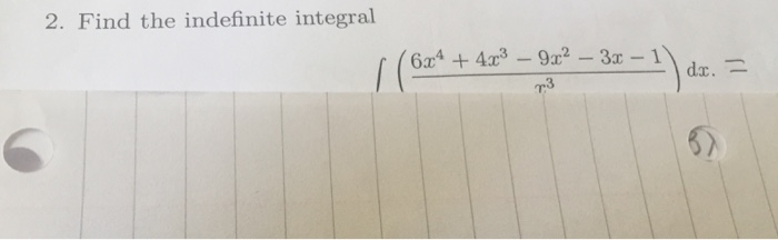 Solved Find the indefinite integral | Chegg.com