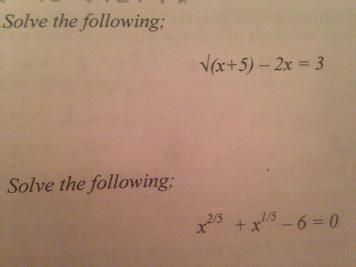 solve 3 x square 5 x 2