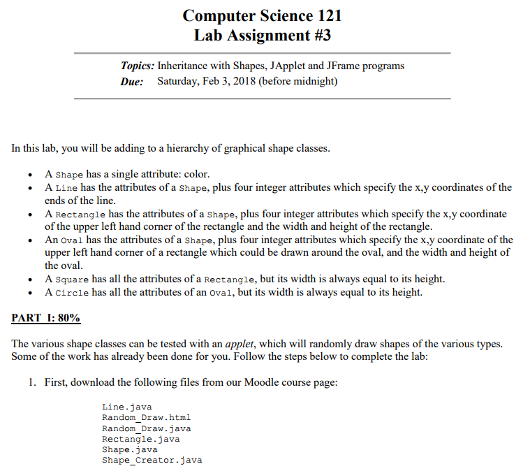 Solved Computer Science 1 21 Lab Assignment #3 Topics: | Chegg.com